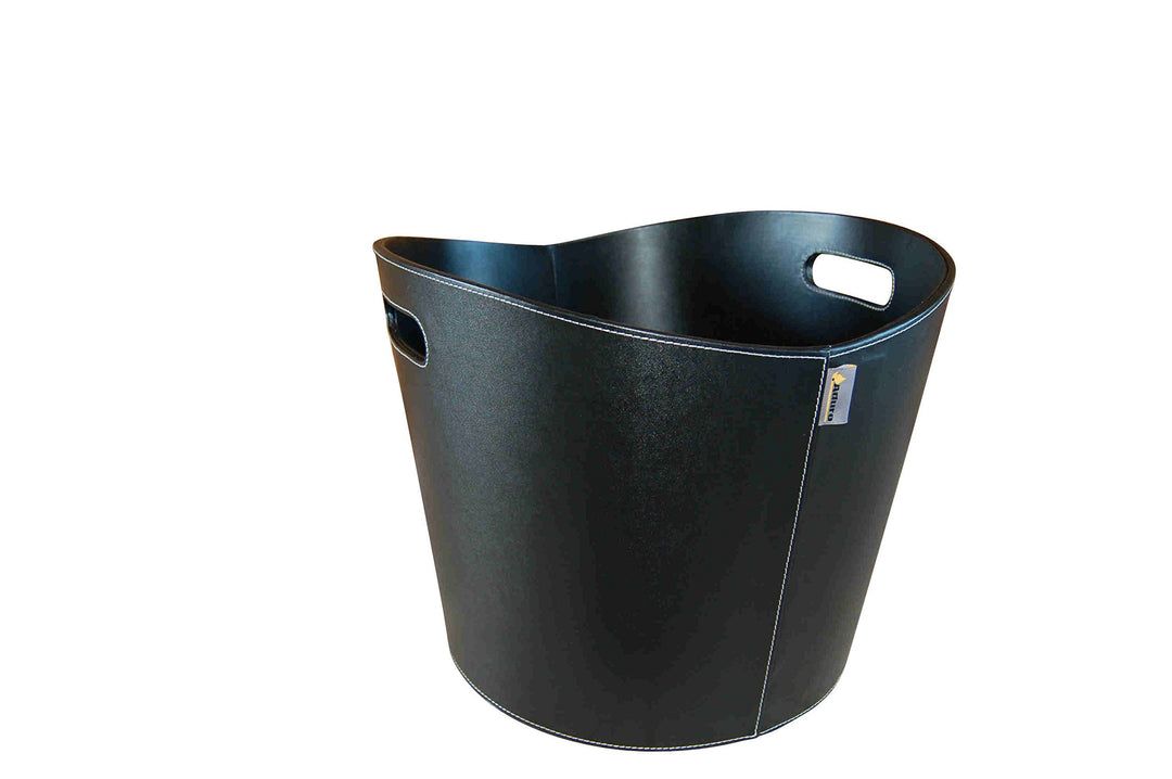 Holzkorb / Kaminholzkorb Proline Kunstleder schwarz