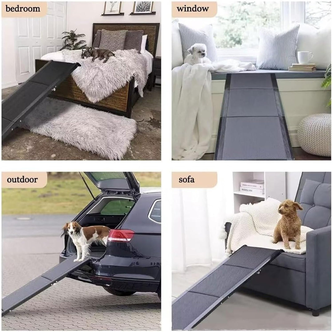 Yinian Hunderampe Auto Klappbar Hundetreppe Haustiertreppe 180cm rutschfest Hunderampen bis zu 75 Kg