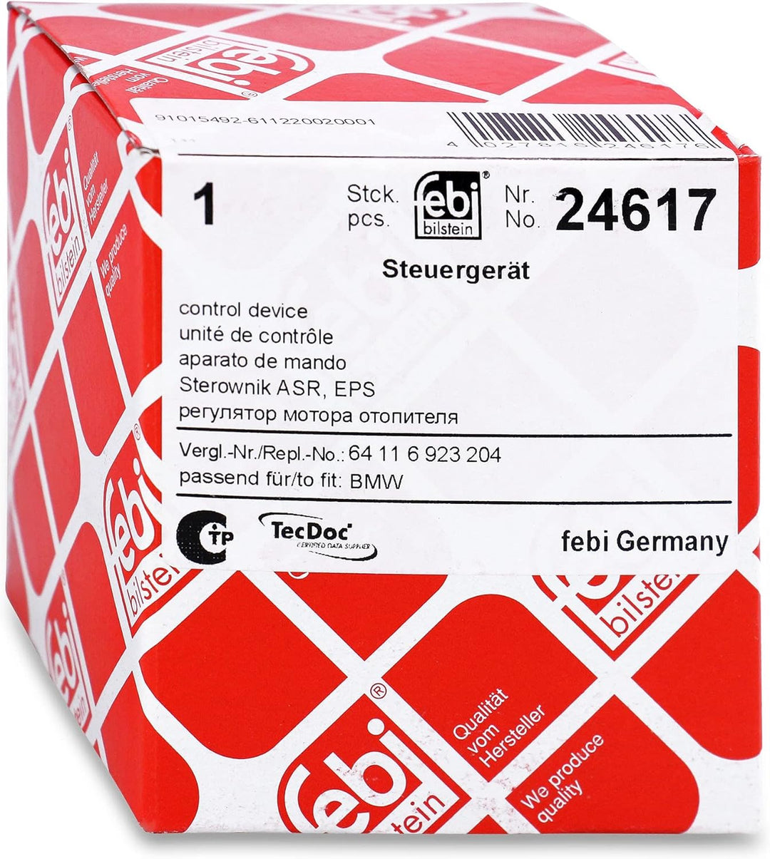 febi bilstein 24617 Steuergerät für Klimaanlage , 1 Stück Single, Single