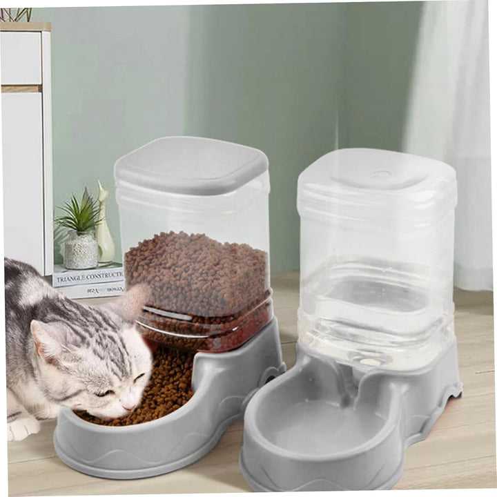 Automatische Katzenfuttermittel, 3,5L abnehmbare Katzenfutterspender, leckere Haustierfutter für kle
