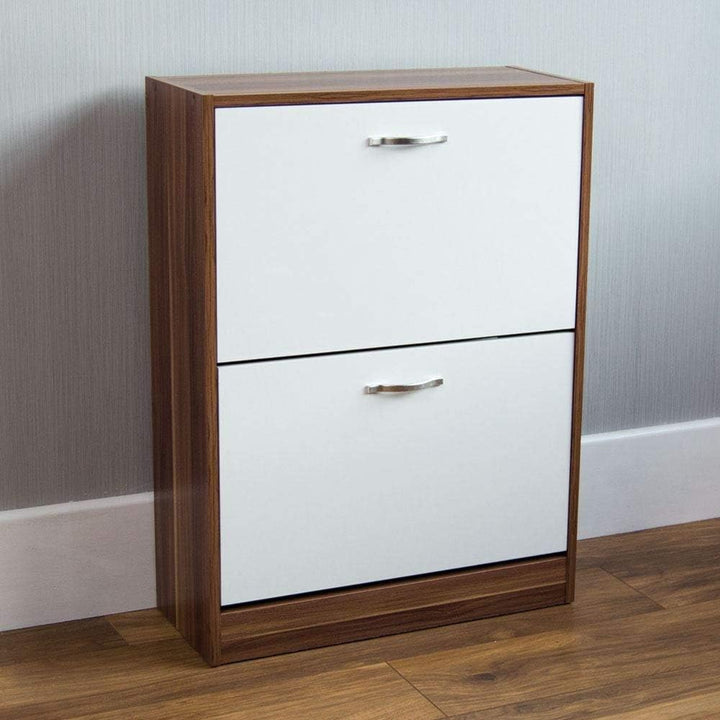 Vida Designs Schuhschrank mit 2 Schubladen, Schrank, Schuhaufbewahrung, Organizer, herunterziehbares