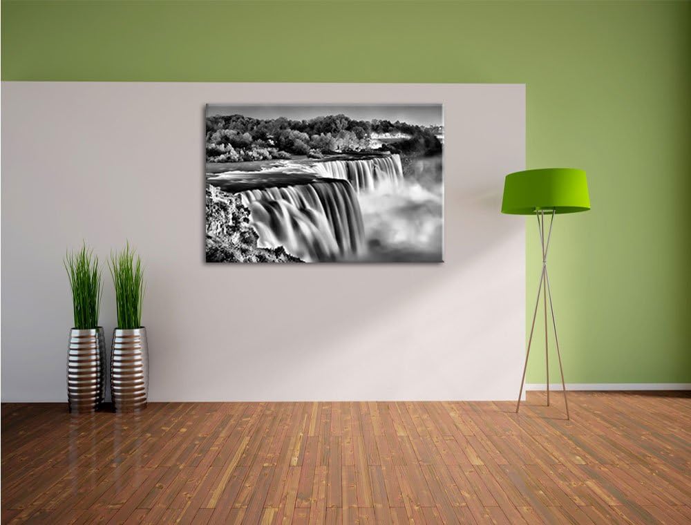 Pixxprint Majestätische Niagara Fälle als Leinwandbild/Grösse: 100x70 / Wandbild/Kunstdruck/fertig b