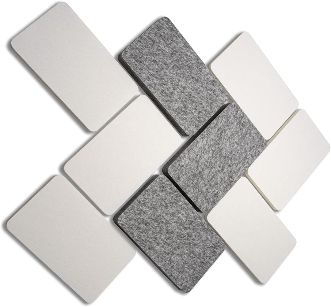 FENNEXT® Schallabsorber Wand Paneele [6 Stk.] für spürbar reduzierte Geräusche I Modernes Akustikbil