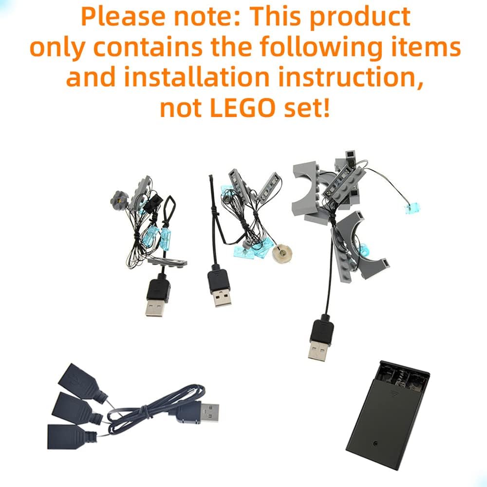 GEAMENT LED Licht-Set Kompatibel mit Lego Geheimnisvolle Burg (Mystery Castle) - Beleuchtungsset für