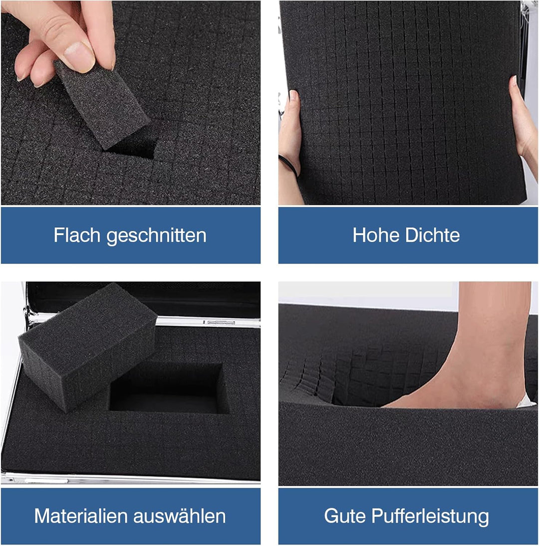 10 Stück Schaumstoff Zuschnitt 400 x 300 mm Vielseitige Schaumstoffeinlage für Werkzeug- und Kamerak