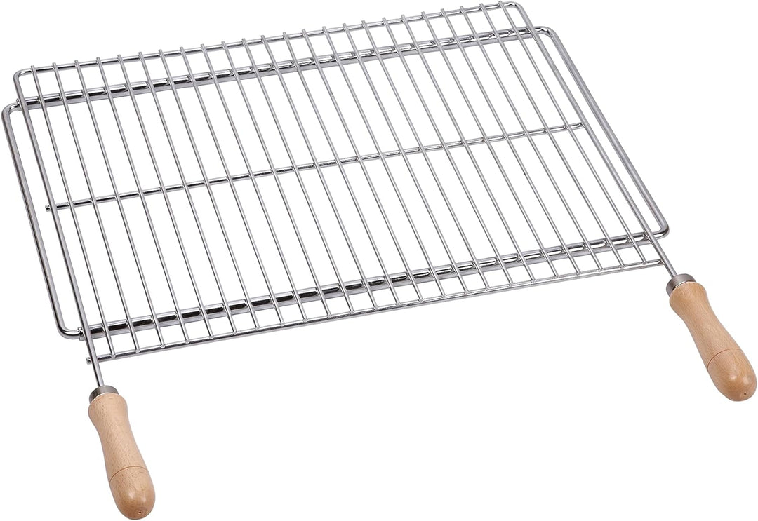 Sauvic 02810-Ausziehbarer Grillrost von 52 bis 62 cm. x 40 cm, aus 304 Edelstahl, 53.5x62.5x3 cm