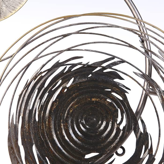 Casablanca Wanddeko Banks Metall silberfarben/grau/schwarz mit Spiegelelement mit Kreisen zum Hängen