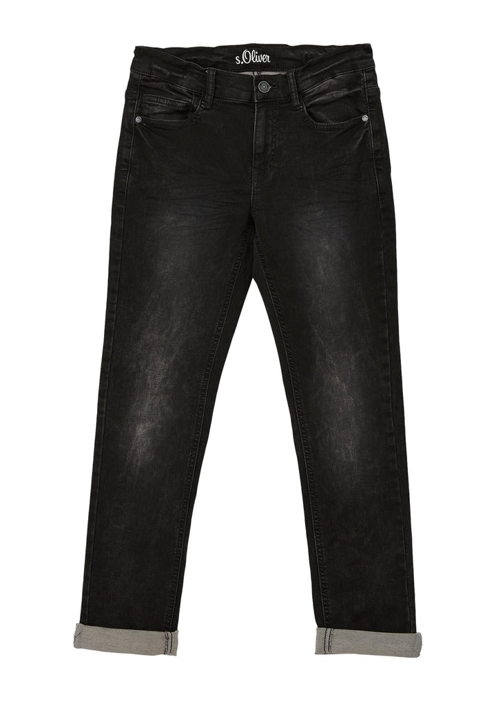 s.Oliver Jungen Regular: Denim im Used Look 146 Slim Blau 58z2, 146 Slim Blau 58z2