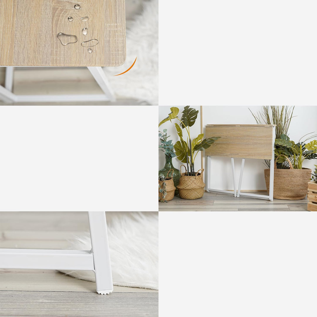 MEUBLE COSY Klapptische Laptoptisch Faltbar Schreibtisch Kleiner Klappbar PC-Tisch fürs Büro, Wohnzi