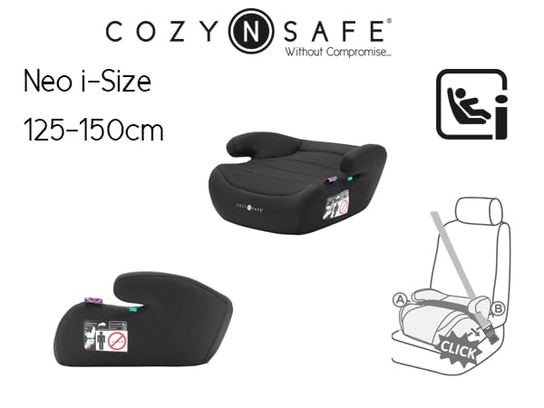 Cozy N Safe Neo EST-224 Junior i-Size Sitzerhöhung ohne Isofix Auto Kinder (125-150cm)