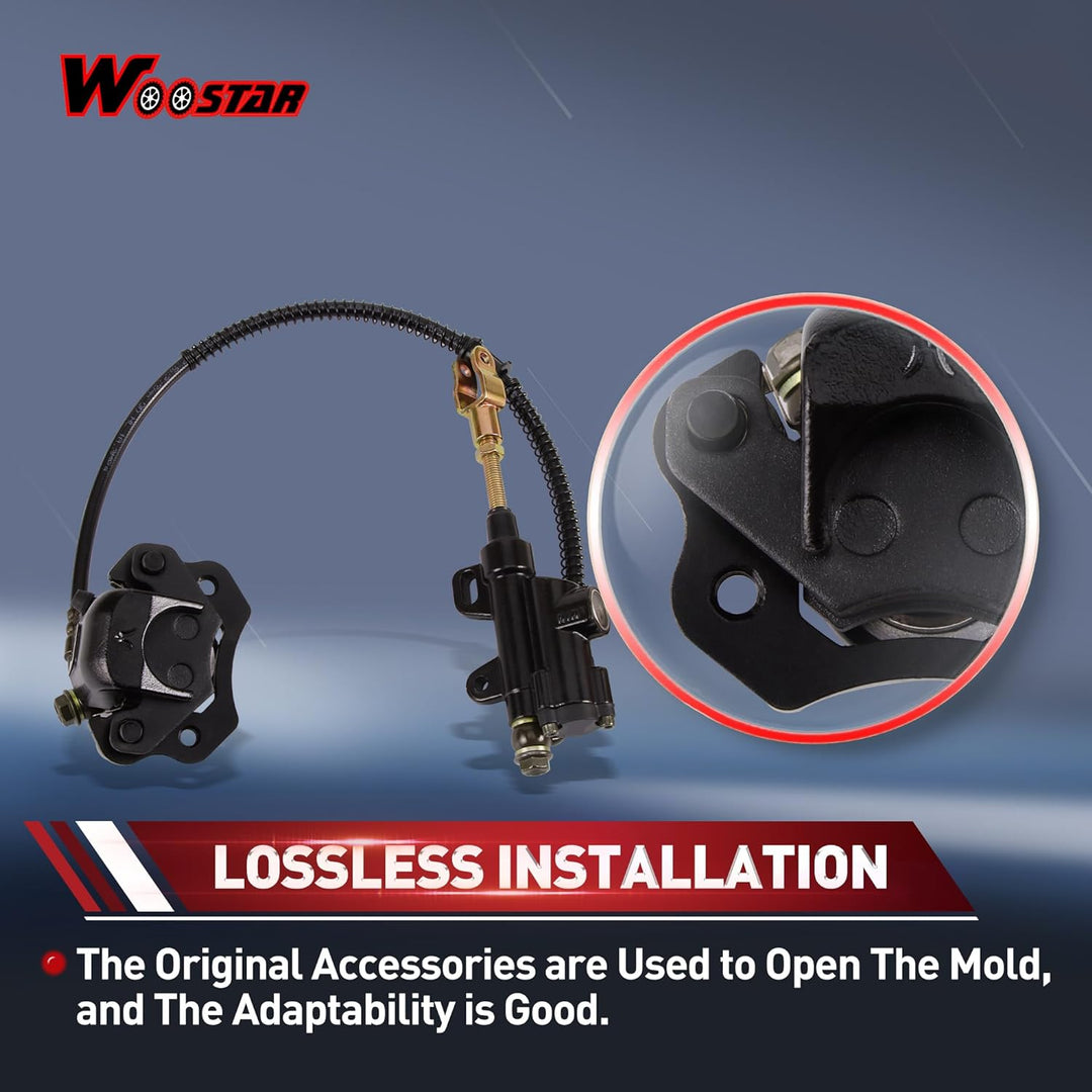 WOOSTAR Rückseite Hauptbremszylinder Bremssattel Ersatz für 50ccm 70ccm 90ccm 110ccm 125ccm Chinesis