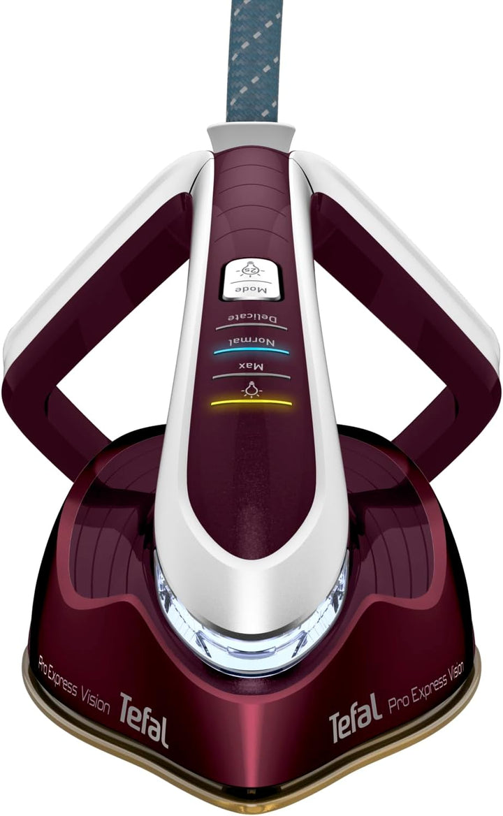 Tefal GV9810 Pro Express Vision Dampfbügelstation | Smart LED-Leuchte am Bügeleisen | leistungsstark