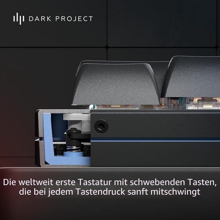 Dark Project Mechanische Gaming-Tastatur | ANSI ENG | Hot-Swap | G3MS Zircon Speed-geschmierte Schal