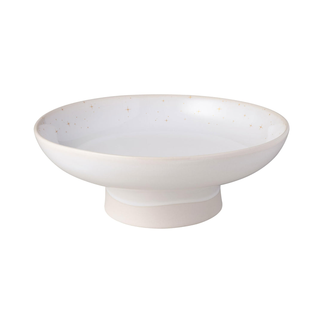 like. by Villeroy &amp; Boch – Winter Glow Schale auf Fuss, Weihnachtsdeko aus Premium Porzellan, Dekora
