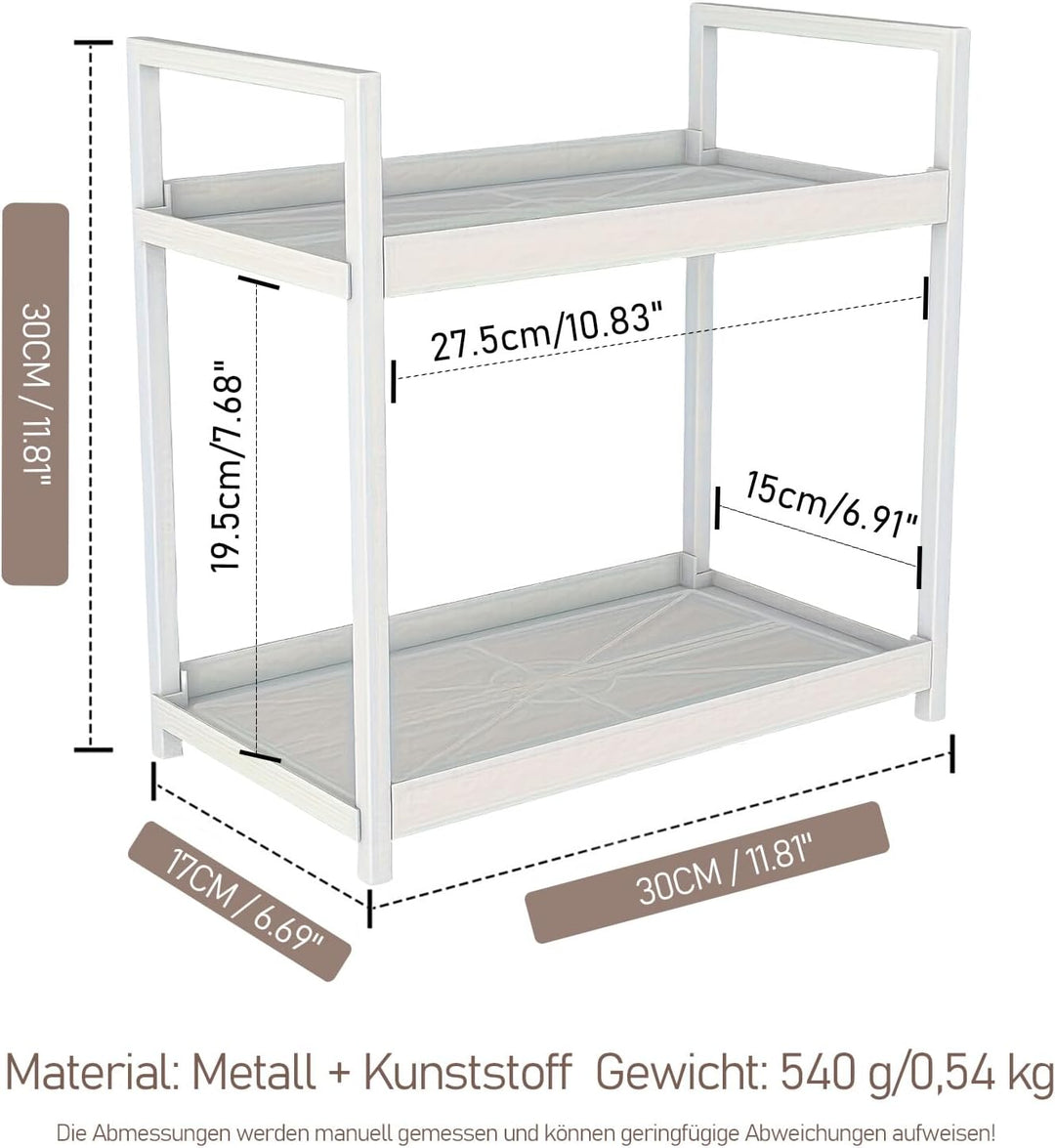 HARLIANGXY Make up Organizer Gross, Kosmetik Organizer Weiss, Parfüm Aufbewahrung, Skincare Organize