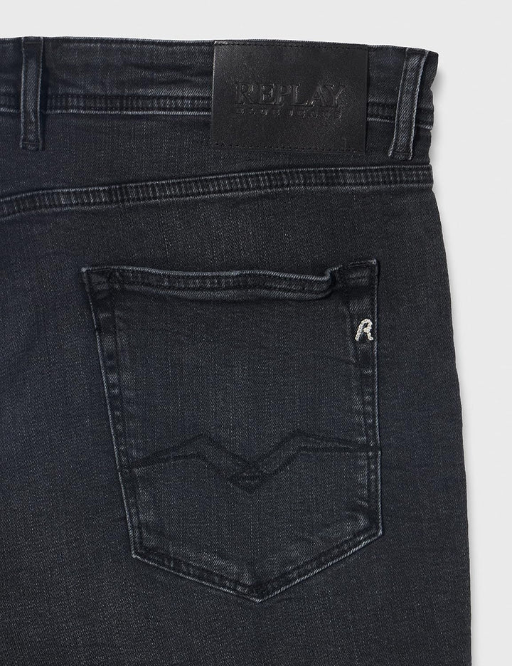 Replay Herren Jeans Shorts Grover Straight-Fit Bio 36W Dark Grey 097, 36W Dark Grey 097