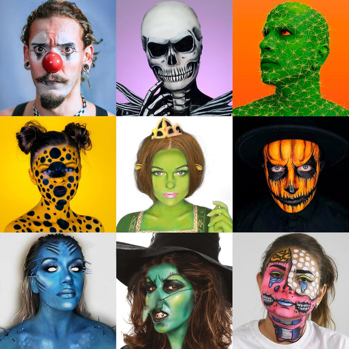 CCbeauty Bodypainting 36 Farben Face Paint Professional Theaterschminke Ölbasierte ungiftige Make-Up