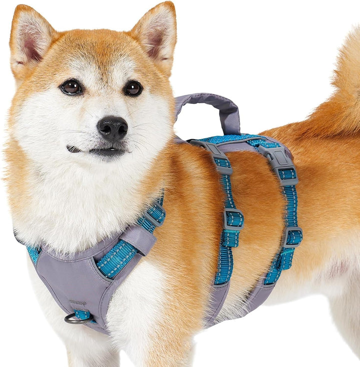 Huntboo Sicherheitsgeschirr Hund Ausbruchsicher, Panikgeschirr für Hunde, Reflektierendes Geschirr H