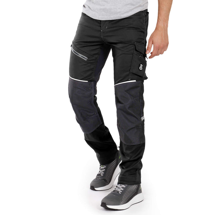 Revolt 4Stretch Herren Hose - Stretch Herren Arbeitshose - elastische Männer Bundhose mit Multifunkt