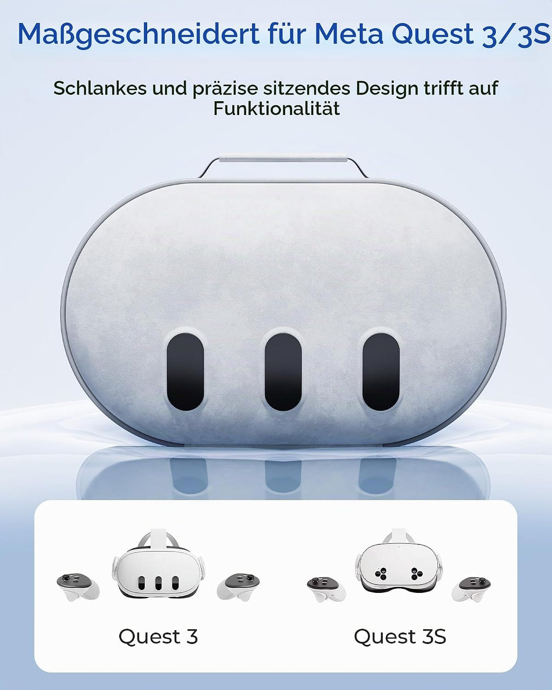 Aubika für Mate Quest 3 Tasche, Harte Case für Oculus Quest 3 Zubehör, Kompatibel mit Quest 2/Pico 4