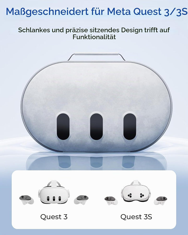 Aubika für Mate Quest 3 Tasche, Harte Case für Oculus Quest 3 Zubehör, Kompatibel mit Quest 2/Pico 4
