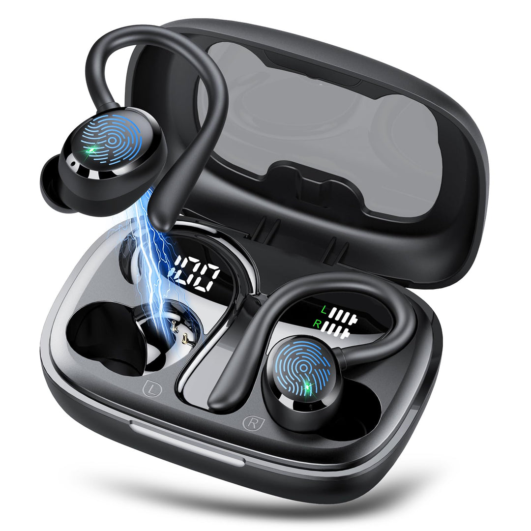 Bluetooth Kopfhörer Sport, Kopfhörer Kabellos Bluetooth 5.3 mit HD Mic, In Ear Kopfhörer mit 4 ENC K