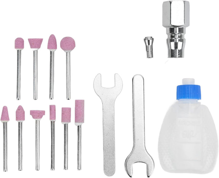 ZHXH Bleistift, 65000 U/Min Luft-Stift-Stabschleifer-Kit Mikro-Stabschleifer-Set Tragbares Schleifen