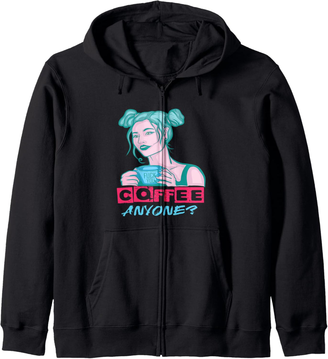 Kaffee Pastell Goth Japanische Anime Kawaii Menhera Kapuzenjacke