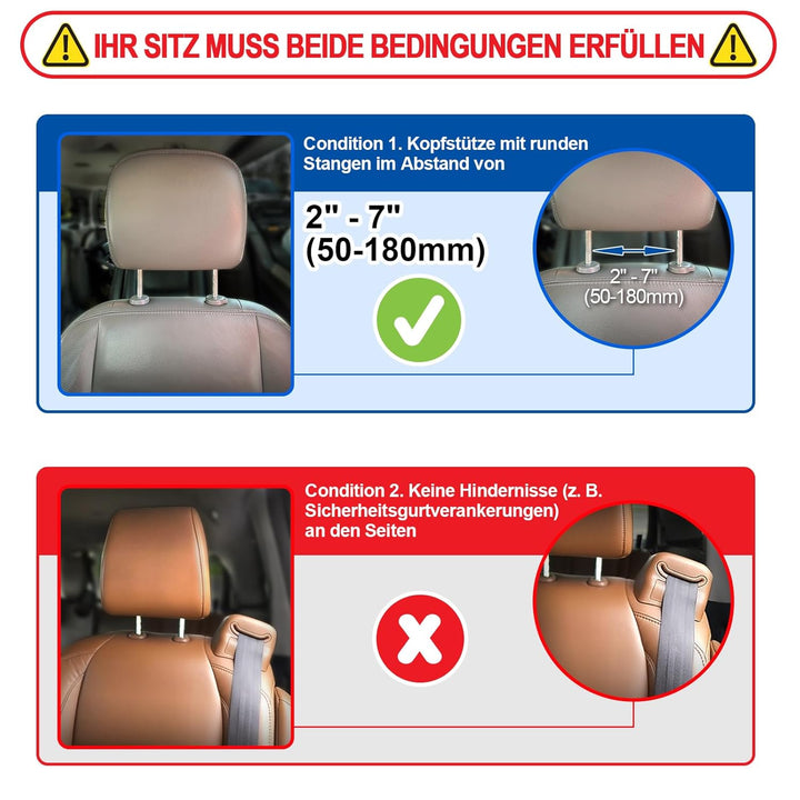 Spurtar Kopfstütze Auto Kinder Nackenkissen Auto Höhe einstellbar, 360 °Rotation, Weichem Gedächtnis