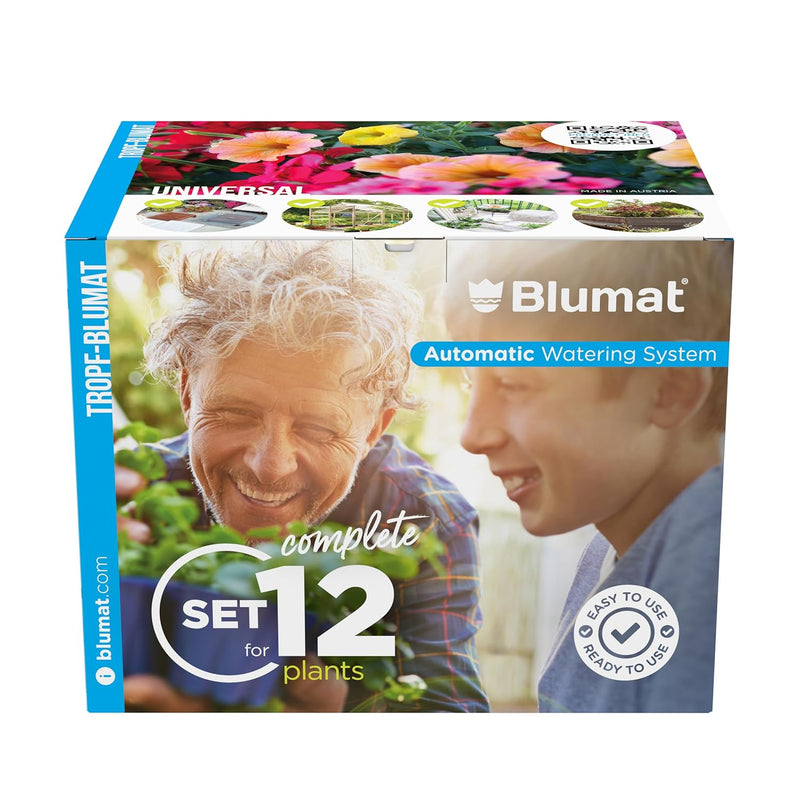 Blumat Tropf Medium Box Kit - Automatische Bewässerung für bis zu 12 Pflanzen (12 Stück), Wasser bis