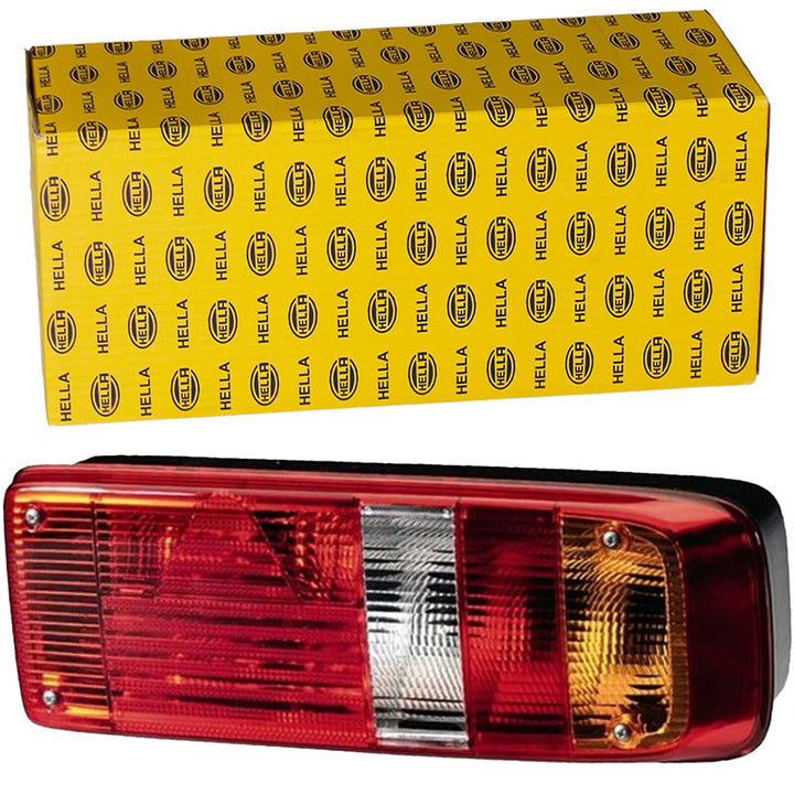 HELLA - Heckleuchte - EasyConn I - Glühlampe - 24V - Anbau/geschraubt - Lichtscheibenfarbe: mehrfarb