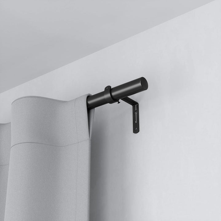 Umbra Zen ausziehbare Gardinenstange mit 2,5 cm Durchmesser, 82-326cm, Schwarz