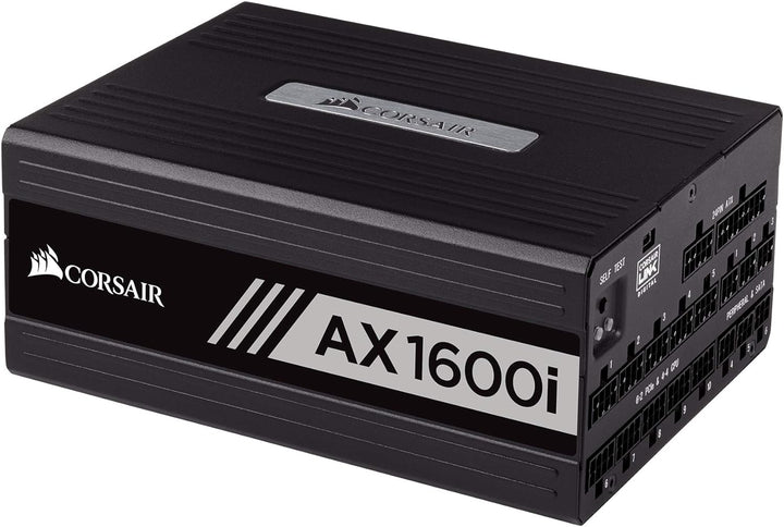Corsair AX1600i digitales PC-Netzteil (Voll-Modulares Kabelmanagement, 80 Plus Titanium, 1600 Watt,