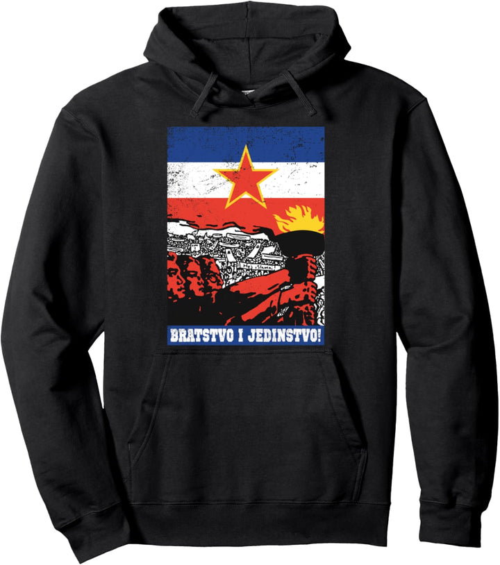 Jugoslavija Jugo Jebiga Tito Balkan SFRJ Jugoslawien Pullover Hoodie