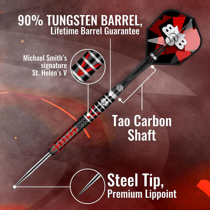 Shot! Steel Darts Michael Smith Bully Boy Defiant 90% Tungsten Steeltip Darts Steeldart Hochwertige
