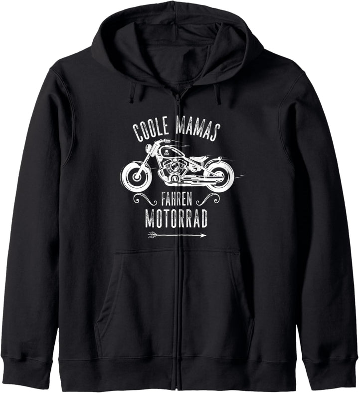 Motorrad Mama Coole Mamas Fahren Motorrad für Damen Kapuzenjacke
