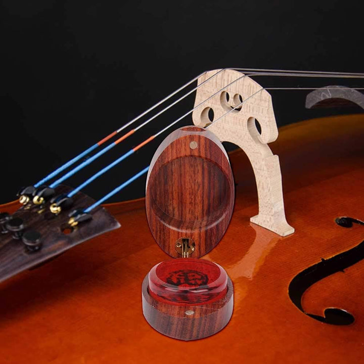 Cello Brush Rosin Hochviskoses Violin Brush Kolophonium für Saiteninstrument für Violine(Oval box)