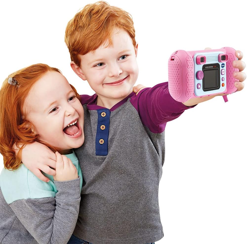 VTech Kidizoom Fun Rose Kinder Digitalkamera mit Display, Videos, Trucages, Spezialeffekte, Kindersi