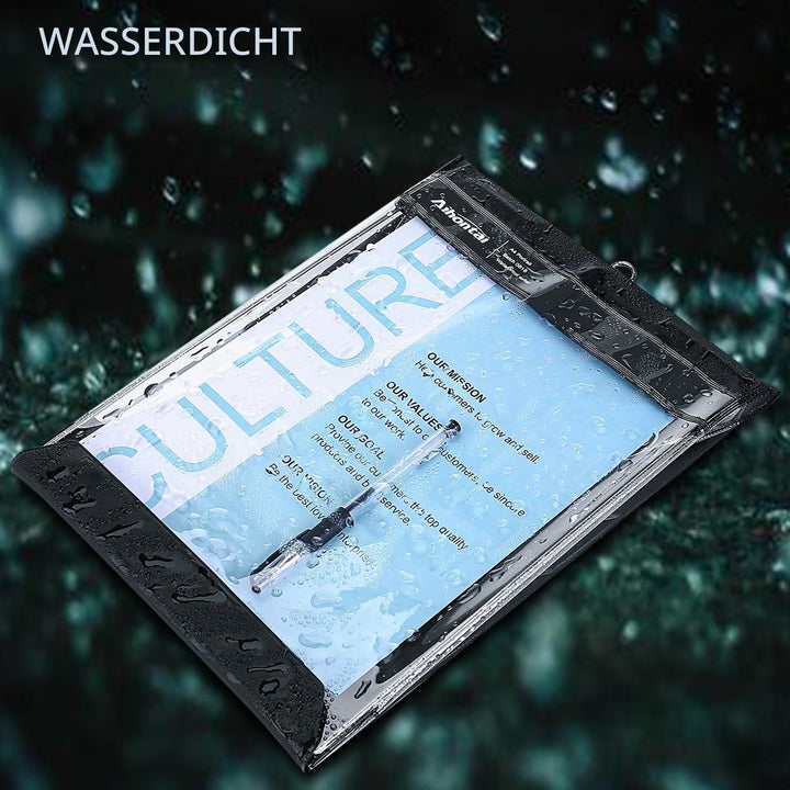 Klemmbrett A4 Wasserdicht Mit Deckel - Wasserfestes Schreibbrett Mappe, Im Freien Bei Regen Verwende