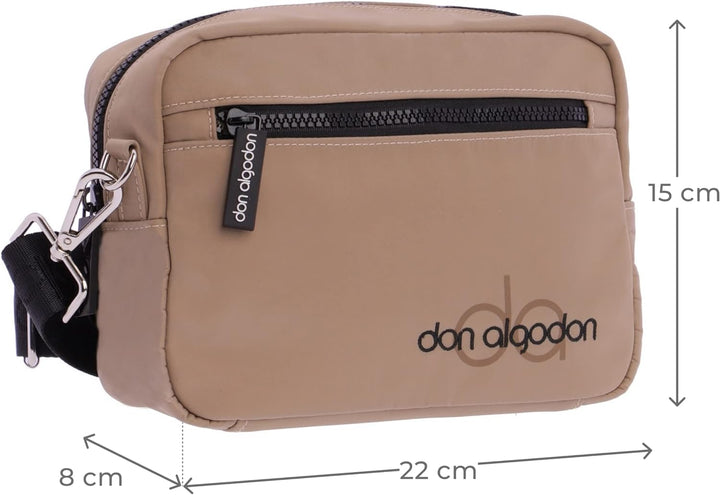 DON ALGODON Damen Zaira Umhängetaschen Beige, Beige