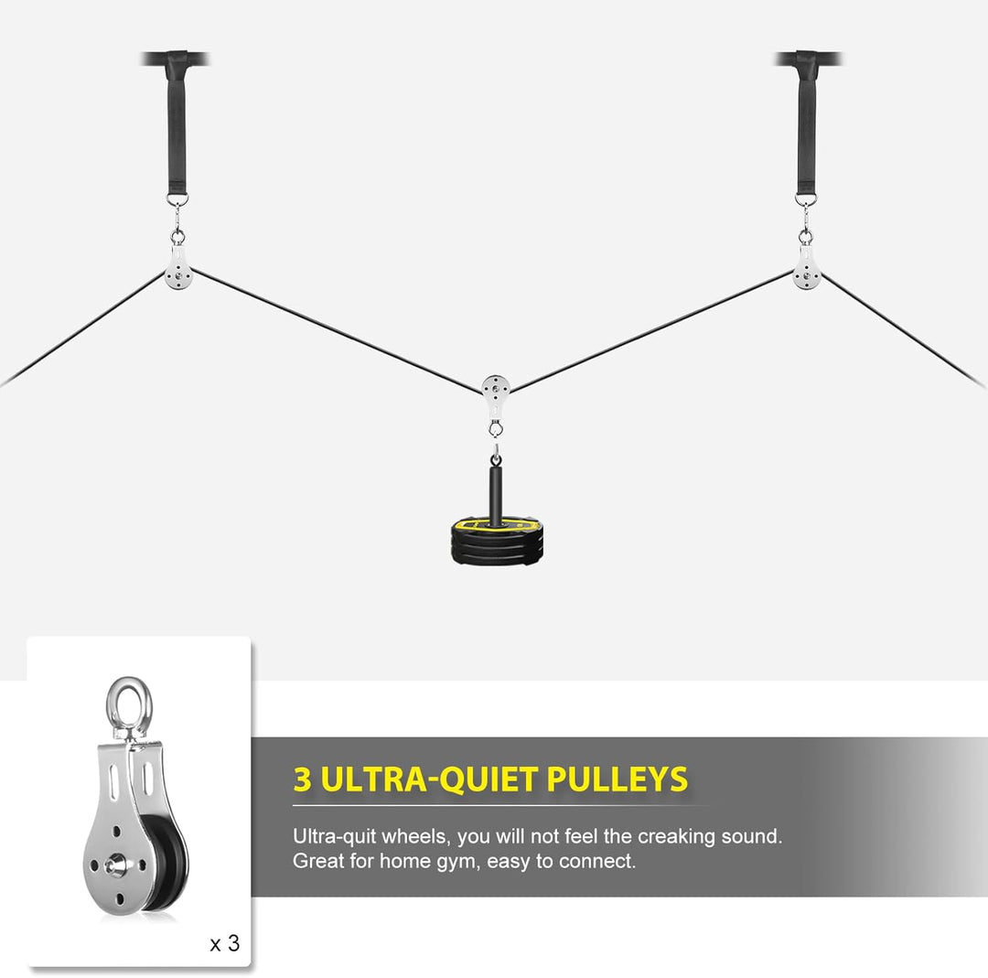 Kabelzug Fitness Kabel Latzug Fitness Bizeps Rücken Trainingsgerät Kabelzug Pulley System Latzug-Mas