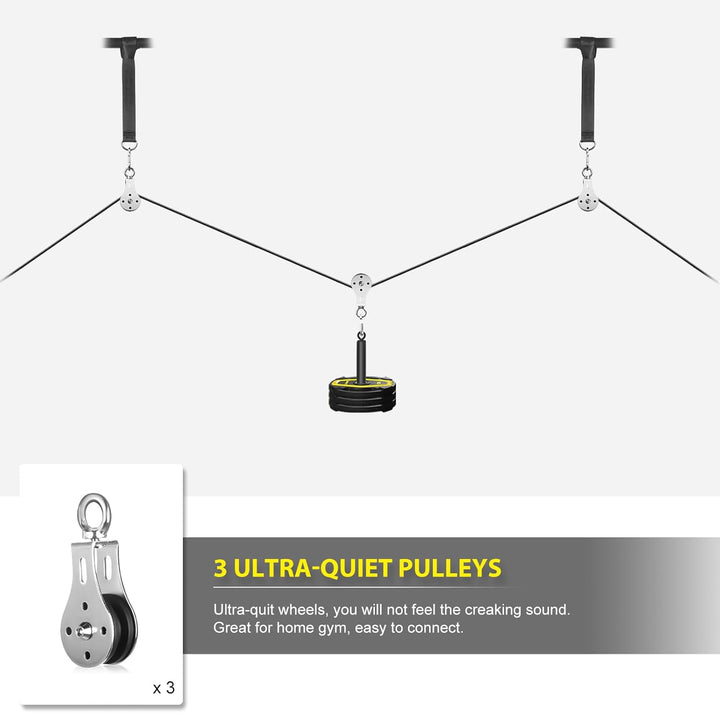 Kabelzug Fitness Kabel Latzug Fitness Bizeps Rücken Trainingsgerät Kabelzug Pulley System Latzug-Mas