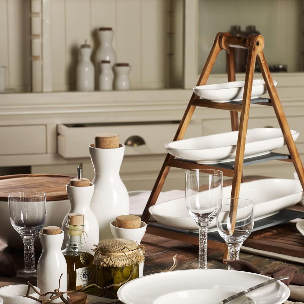 Villeroy und Boch - Artesano Original Baguetteschale, Schale für Anti-Pasti, Premium Porzellan, weis