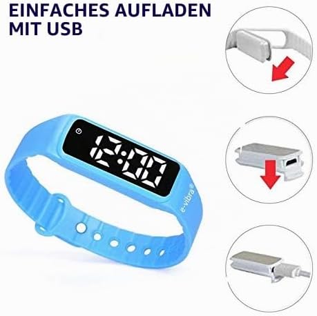 Töpfchen-Trainingsuhr - Silent Vibrating Alarm Reminder Watch für Jungen/Mädchen - mit Timer und 12