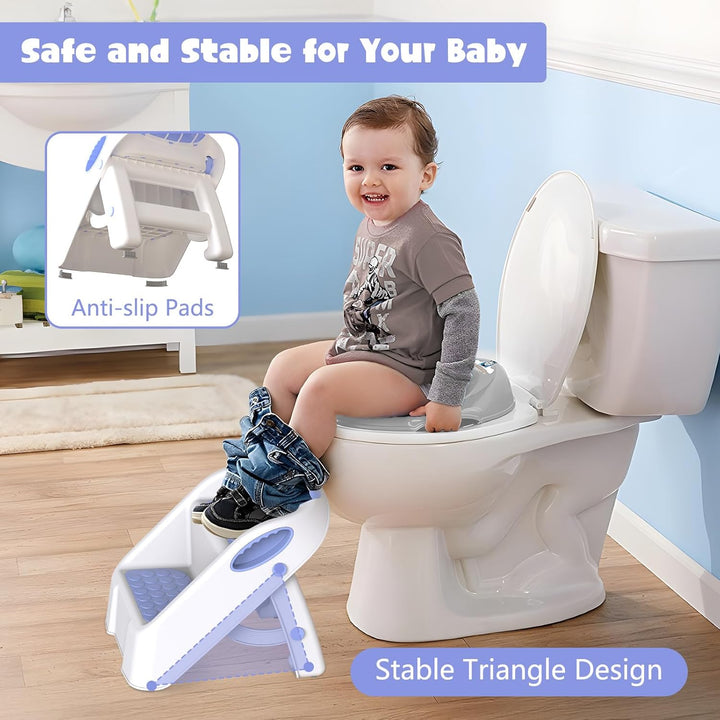 Tritthocker Kinder, Kinderhocker 2 Stufen, Trittschemel für Baby, Robuster Hocker Zweistufiger Tritt
