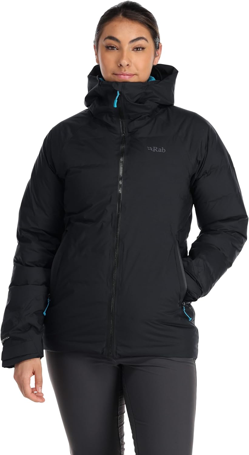 Rab Valiance Jacket Women 36 Schwarz (Aquamarin), 36 Schwarz (Aquamarin)