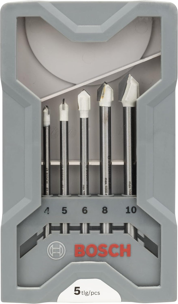 Bosch Accessories Professional 5tlg. CYL-9 Ceramic Fliesenbohrer-Set (für Stein, Fliesen, Ø 4–10 mm,
