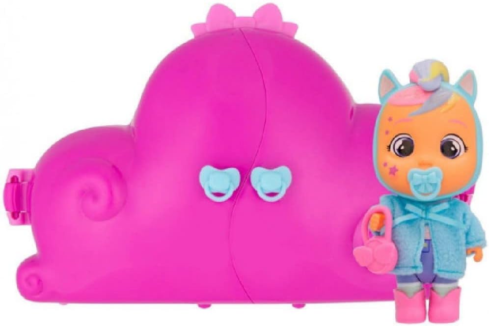 CRY BABIES MAGIC TEARS Jenna‘s Kleiderschrank I Mini Puppe Jenna und Kleiderschrank mit 16 Accessoir