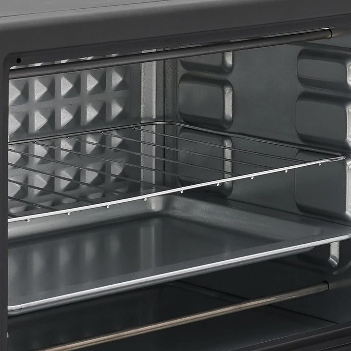Minibackofen, 22L 1000W Elektrobackofen mit Grillpfanne &amp; Grillrost, Mini backofen Pizzaofen mit Ein