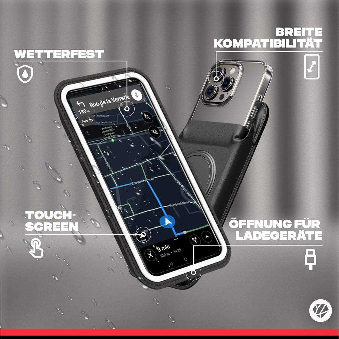 Shapeheart französische Innovation, Magnetische Fahrrad-Handyhalterung mit Abnehmbarer wetterfester